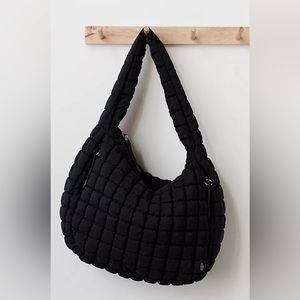 Free People FP Movement Quilted Carryall Black